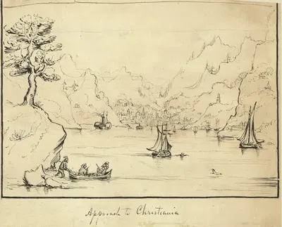 Approach to Christiania by Баярд Тейлор, 1856-1857 — digital art print download