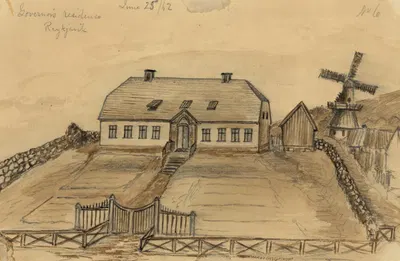 Governor's residence Reykjavik by Баярд Тейлор, 1862 — digital art print download