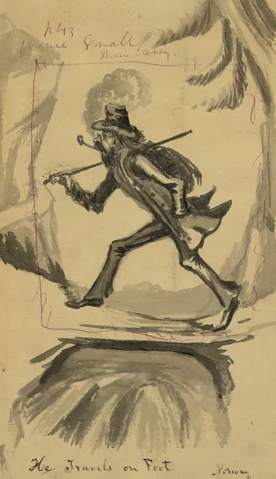 He travels on foot, Norway by Баярд Тейлор, 1856-1857 — digital art print download