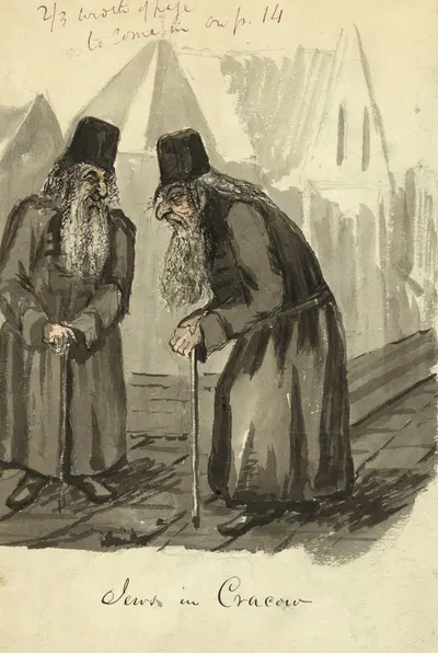 Jews in Cracow by Баярд Тейлор, 1856-1863 — digital art print download