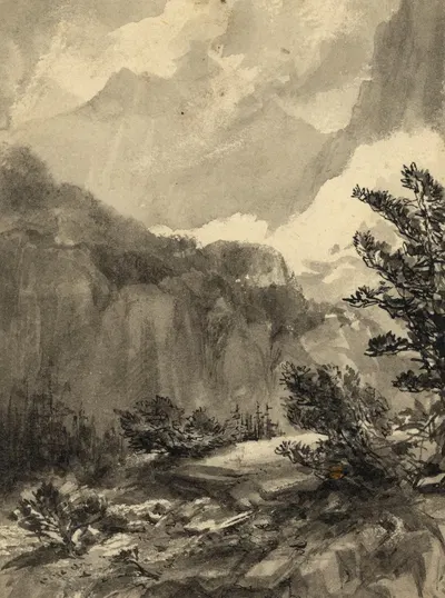 Norwegian landscape by Баярд Тейлор, 1856-1857 — digital art print download