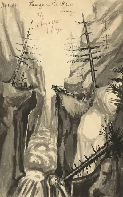 Passage in the Driv. Norway by Баярд Тейлор, 1856-1857 — digital art print download