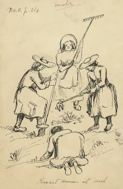 Peasant women at work by Баярд Тейлор, 1856-1857 — digital art print download