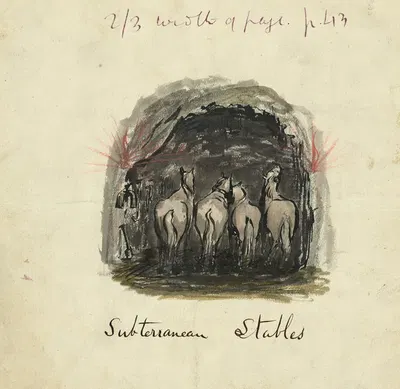 Subterranean stables by Баярд Тейлор, 1856-1857 — digital art print download