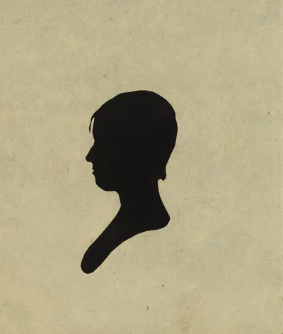 Silhouette of girl facing left, no. 2 by Чарльз Уилсон Пил, 1761-1827 — digital art print download