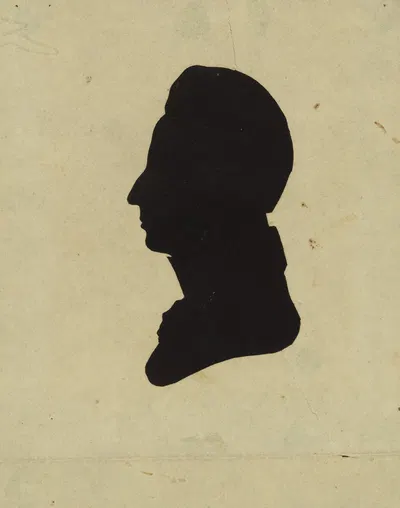 Silhouette of man facing left, no. 1 by Charles Willson Peale, 1761-1827 — digital art print download