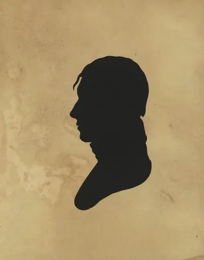 Silhouette of man facing left, no. 11 by Чарльз Уилсон Пил, 1761-1827 — digital art print download