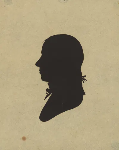 Silhouette of man facing left, no. 2 by Чарльз Уилсон Пил, 1761-1827 — digital art print download