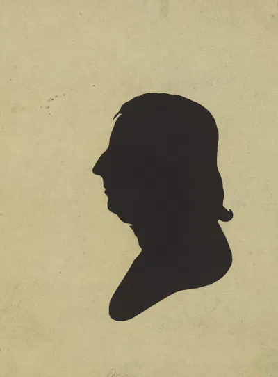 Silhouette of man facing left, no. 3 by Чарльз Уилсон Пил, 1761-1827 — digital art print download