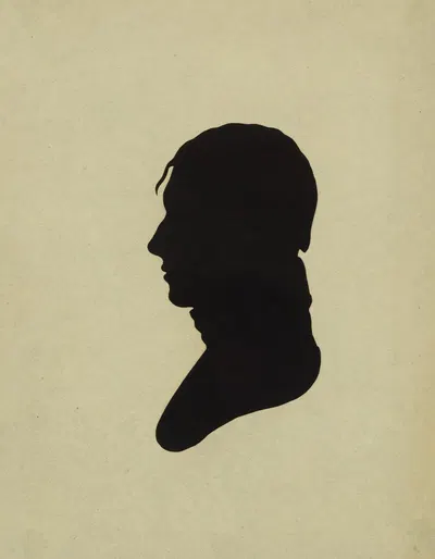 Silhouette of man facing left, no. 4 by Charles Willson Peale, 1761-1827 — digital art print download