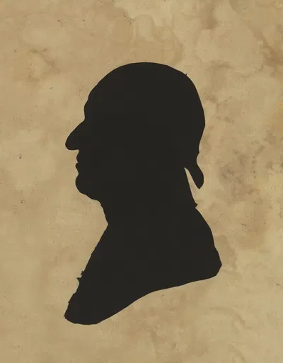 Silhouette of man facing left, no. 8 by Чарльз Уилсон Пил, 1761-1827 — digital art print download