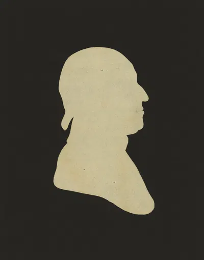 Silhouette of man facing right, no. 1 by Чарльз Уилсон Пил, 1761-1827 — digital art print download