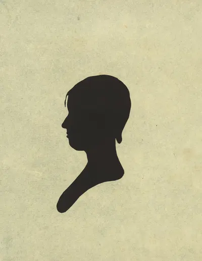 Silhouette of woman facing left, no. 3 by Charles Willson Peale, 1761-1827 — digital art print download