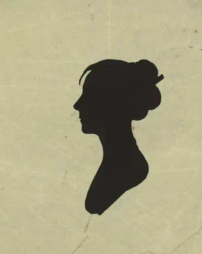 Silhouette of woman facing left, no. 4 by Чарльз Уилсон Пил, 1761-1827 — digital art print download