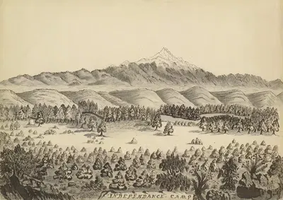 Independence camp by Daniel A. Jenks, 1859 — digital art print download