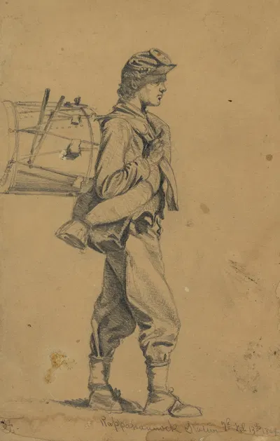 Ready for the march by Edwin Forbes, 1864 — digital art print download