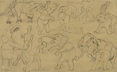 Circus sketches by Emil Rothengatter — digital art print download