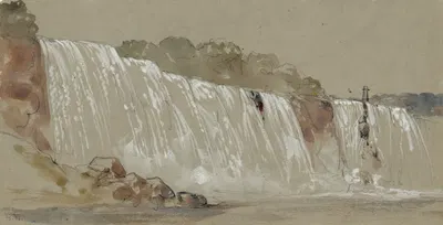 The American falls, Niagara, from the steamboat by George Wallis, 1853 — digital art print download