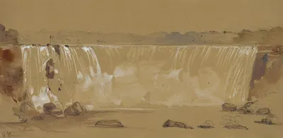 The Horse Shoe Falls, Niagara, from the Canada side by George Wallis, 1853 — digital art print download