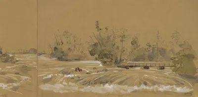 The rapids above the American falls, Niagara by George Wallis, 1853 — digital art print download