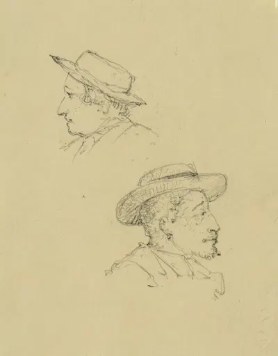 White seaman and cold. man on board steamboat on Potomac, Washington to Aquia Creek Virginia by George Wallis, 1853 —…