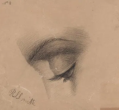 Eye study, no. 8 by Richard Sanger Smith, 1840 — digital art print download