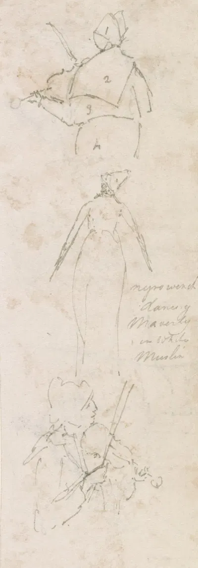 Negro wench dancing, Maverly, in white muslin by Уильям Берриман, 1808-1816 — digital art print download