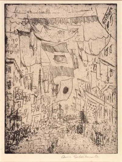 Avenue of the Allies (5th Avenue) by Анна Голдтуэйт, 1918 — digital art print download
