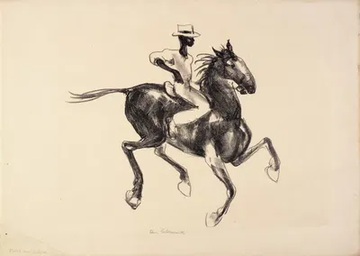 Horse and Rider by Анна Голдтуэйт — digital art print download