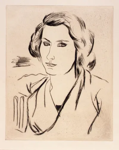 Young Woman by Arshile Gorky — digital art print download