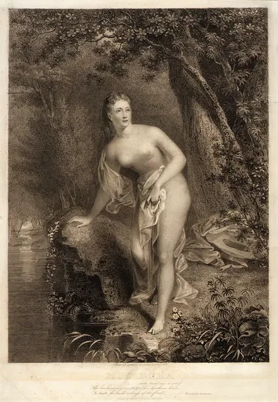 Musidora by Asher Brown Durand, 1825 — digital art print download