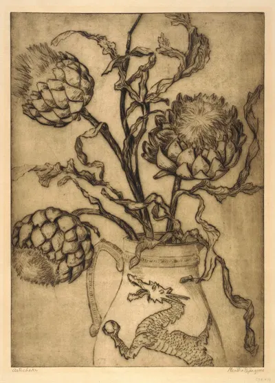 Artichoke by Bertha Jaques — digital art print download
