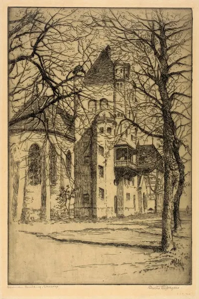 German Building, Chicago by Bertha Jaques — digital art print download