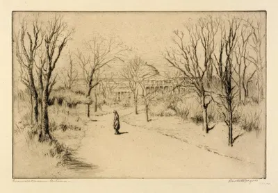 Rosenwald Museum–Autumn by Bertha Jaques, 1893-1905 — digital art print download