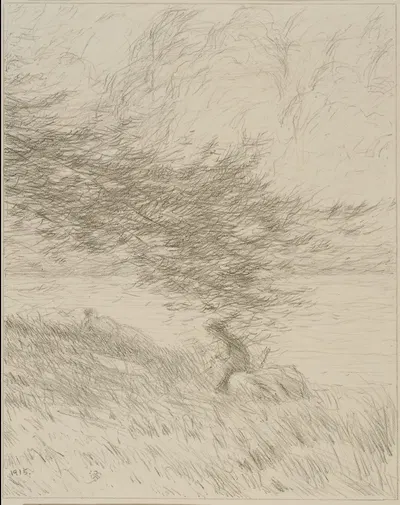 The Pine Bough by Bolton Brown, 1915 — digital art print download