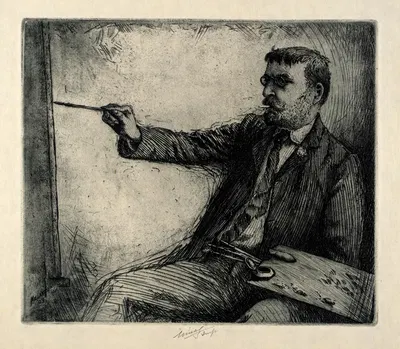 Artist Painting by Charles Frederick William Mielatz, 1909 — digital art print download
