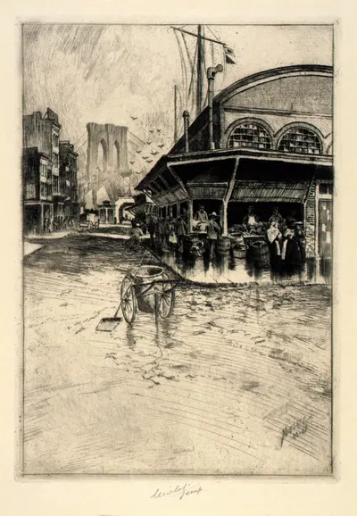 Рынок Кэтрин by Шарль Фредерик Уильям Мелятц, 1903-1907 — digital art print download