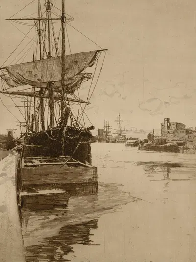Untitled (Boat) by Чарльз Адамс Платт — digital art print download