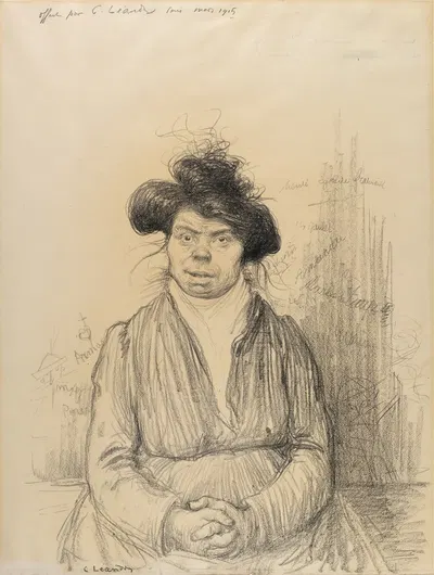 Peasant Woman by Шарль-Люсьен Леандр, 1915 — digital art print download