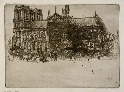 Нотр-Дам де Пари by Дональд Шоу МаКлафлан, 1900 — digital art print download