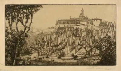 Чертоза, Флоренция by Дональд Шоу МаКлафлан, 1905 — digital art print download