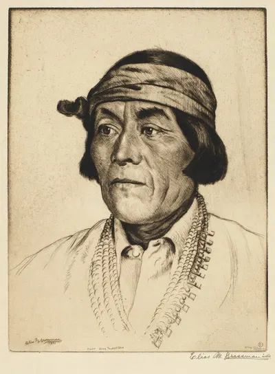 Chief Don Talayesva by Элиас Гроссман, 1941 — digital art print download