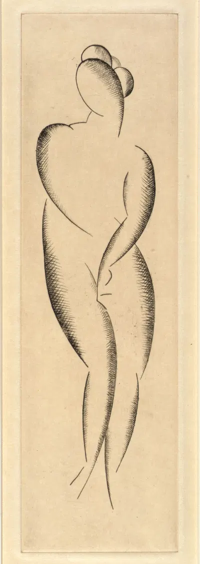 Female Nude, Standing by Эли Надельман, 1920 — digital art print download