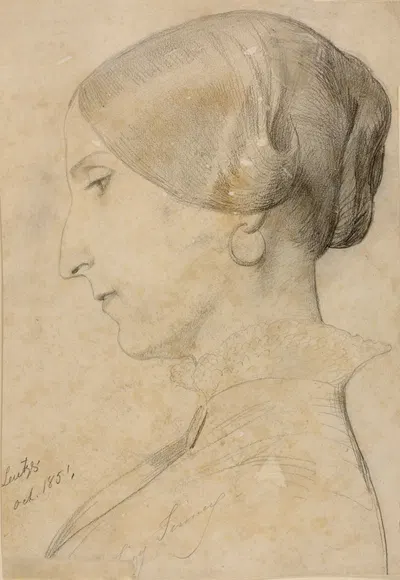 Elizabeth Dunn Finney by Эмануэль Готлиб Лойце, 1851 — digital art print download