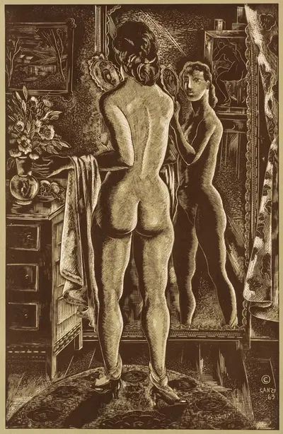 Зеркало студии by Эмиль Гансо — digital art print download