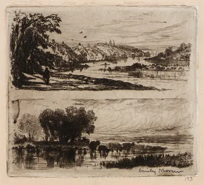 On the Schuylkill by Emily Kelley Moran — digital art print download