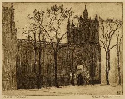 Бристольский собор by Эсфер Блейки Макиннон, 1921 — digital art print download