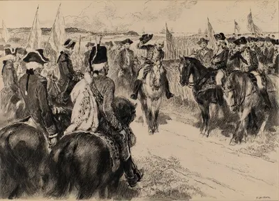 The Surrender of Cornwallis by Ф. Луис Мора — digital art print download
