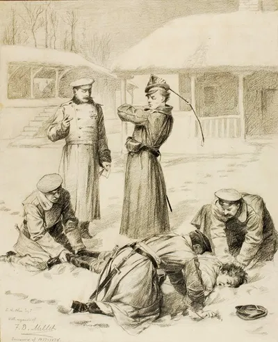The Cossacks Part II, 'Fifty Lashes' by Francis Davis Millet, 1877-1878 — digital art print download
