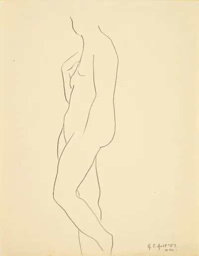 Standing female figure by Джордж Копленд Олт, 1923 — digital art print download